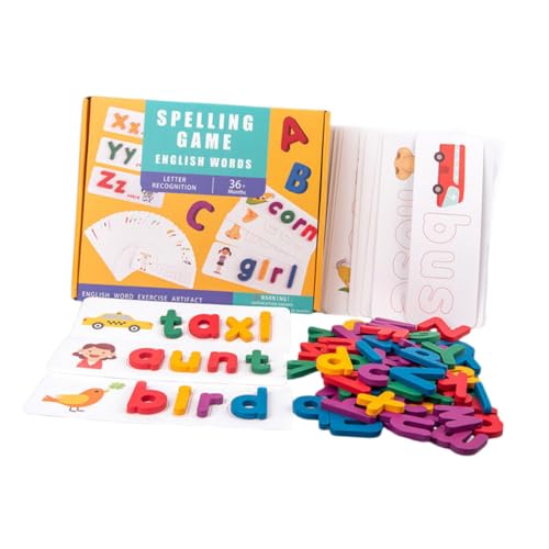 Vaguelly 1 Satz 26 Englische Buchstaben Wortspiel Wörter Lernen Alphabet Puzzle Für Passende Buchstaben Puzzle Alphabet Rechtschreibung Passende Buchstaben Aus Holz von Vaguelly