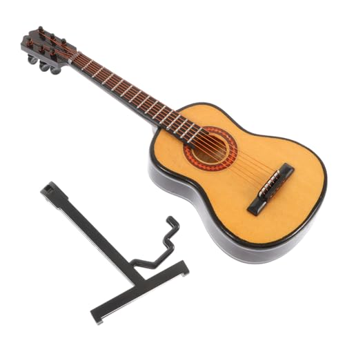 Vaguelly 1 Satz Abbildung Mini-Gitarre Hauszubehör Für Zuhause Kindergitarre Mini- Dekorationen Für Zuhause Hausdekoration Desktop-Ornament Mini-gitarrenornament Khaki Hölzern von Vaguelly