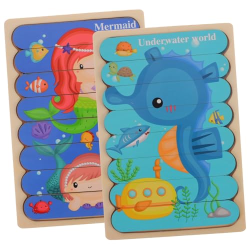 Vaguelly 1 Satz Barpuzzle Für Kinder Spielzeug Für Kinder Im Vorschulalter Kinder Frühes Pädagogisches Spielzeug Kognitionspuzzle Für Kleinkinder Puzzles Für Kleinkinder 1-3 Lernpuzzle Holz von Vaguelly