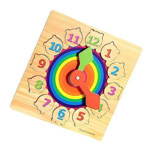 Vaguelly 1 Satz Baustein Digitaluhr Uhr-lernspielzeug Lernuhr Aus Holz Farbe Kognitives Spielzeug Uhr Kognitives Spielzeug Passende Blöcke Für Kinder Spielzeug Aus Holzblöcken Hölzern von Vaguelly