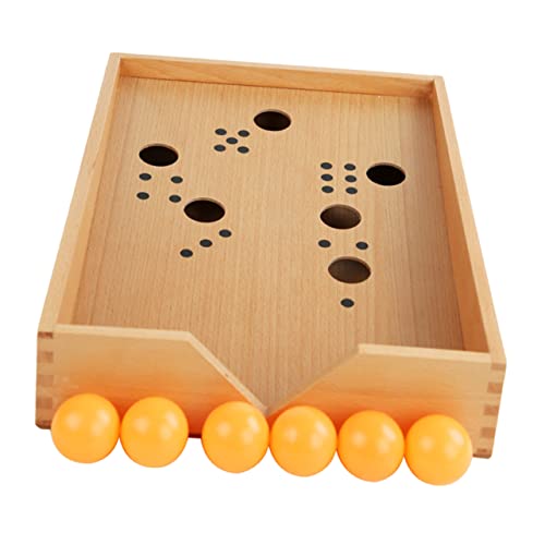 Vaguelly 1 Satz Blas Box schnelles Sling-Puck-Spiel blasendes Spiel Tisch-Desktop-Kampf interaktives Spielzeug spielzeughandys für Babys Spielzeug für Kinder Tischtennis Spielzeug hölzern von Vaguelly