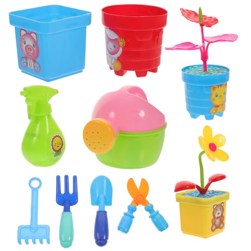 Vaguelly 1 Satz Blumen- -Set gartenwerkzeug gartengeräte Kinderspielzeug Gartenwerkzeug Gartenbepflanzung Werkzeugset Blumenpflanzwerkzeuge für Plastik von Vaguelly