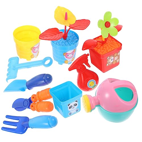 Vaguelly 1 Satz Blumen-Spielzeug-Set Blumenpflanzwerkzeuge Für Kinder Gartenarbeit Vorgeben Werkzeuge Rollenspiel Gärtnern Spielzeug Für Kleinkinder Gartengeräte Für Kinder Plastik von Vaguelly