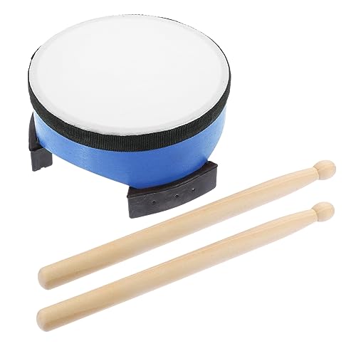 Vaguelly Frühes Musikspielzeug 6 Zoll Bodentrommel Für Jungen Und Mädchen Handtrommel Mit Schlägeln Schlaginstrument Trommel Musikpädagogik Spielzeug Rhythmusgefühl von Vaguelly