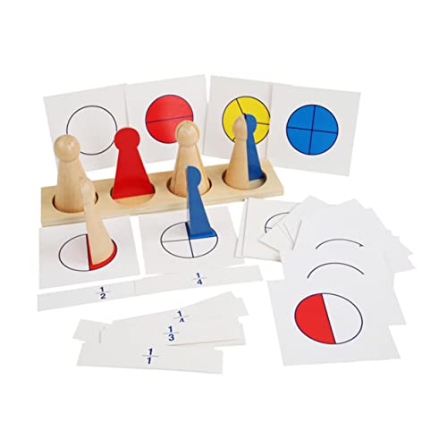 Vaguelly 1 Satz Bruchteil Mathematikunterricht Pädagogisches Montessori Spielzeug Mathematik Lernspiele Montessori Stapelspiel Kidcraft Spielset Lehrspielzeug Bausteine von Vaguelly