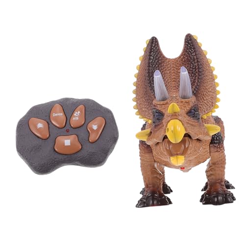 Vaguelly Interaktives Triceratops-Modell Mit Lichtern Dinosaurier-Spielzeug Sicher Für Kinder Pädagogisches von Vaguelly