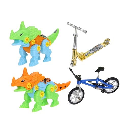 Vaguelly 1 Satz Fingerbike-Set Heimtrainer Skateboard-Spielzeug Fingerspitzen-bewegungsspielzeug Fingerscooter Mini-griffbrettspielzeug Mini-fingerspielzeug Fingerfahrräder Colorful Plastik von Vaguelly