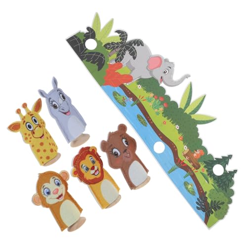 Vaguelly 1 Satz Fingerpuppen Aus Filz Puppenspielzeug Zum Geschichtenerzählen Tierspielzeug Aus Filz Fingermonster Kinder Fingerpuppen Figuren Fingerspielzeug Fingerpuppenspielzeug Holz von Vaguelly