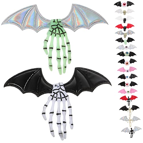 Vaguelly 1 Satz Fledermausflügel Bekleidungsflügelhandwerk gruseliger Fledermausaufkleber halloween basteln halloween costume tortendeko einschulung Halloween-Handwerksflügel Partygeschenk von Vaguelly