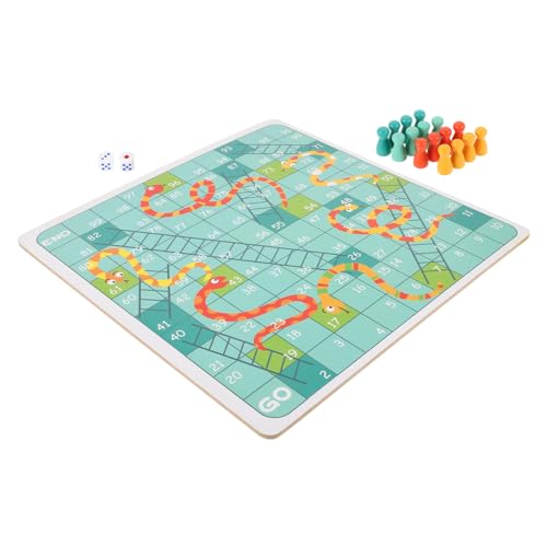 Vaguelly 1 Satz Fliegendes Schlangenschach aus Holz Drafts-Brettspiel Schachbrett Spielzeug Flugzeugschach Kinder Schachspielzeug Holz Spielset interessante Schachspiele fliegendes Schach von Vaguelly