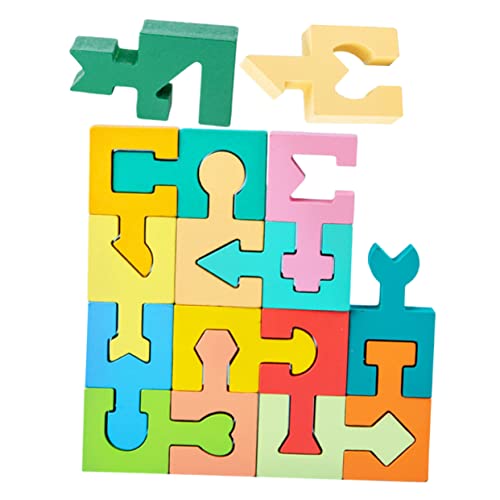 Vaguelly 1 Satz Form passende Blöcke Puzzle rätsel zabawki stymulujące rozwój Educational Toys geldschrank Spielzeuge aus Holzklötzen Kleinkind lernt Holzspielzeug hölzern von Vaguelly