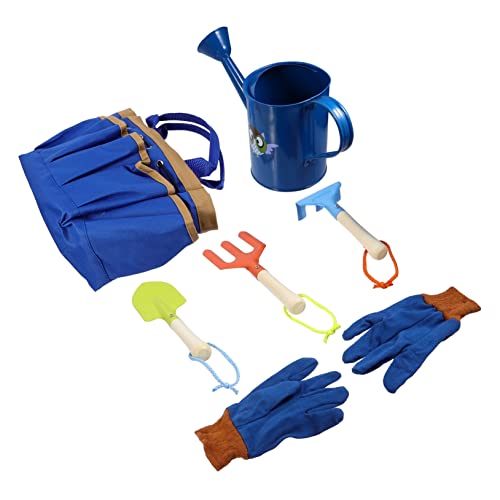 Vaguelly 1 Satz Gartenwerkzeug gartengeräte gartengeräte für -gartenhandschuhe gesichtspflanzentopf Gartengeräte-Kit Kinderwerkzeuge für den Garten Eisen Blue von Vaguelly