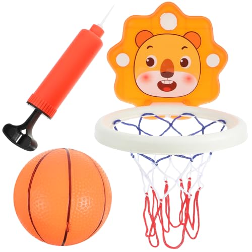 Vaguelly 1 Satz Hängender Basketballständer Reifen Tür Spiele Korb drinnen Indoor-Basketballkörbe Cartoon-Basketballkörbe Jungen Basketballrahmen für Plastik Orange von Vaguelly