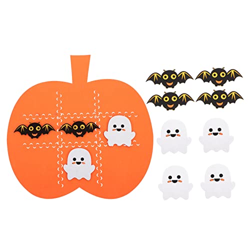 Vaguelly 1 Satz Halloween Filz Matte Spielzeugschutz Karikatur Kürbis-brettspiel Lernspielzeug Puzzle-brettspiel Für DIY Geisterfledermaus-filzgleiter Spielkissen Gefühlt Orange von Vaguelly