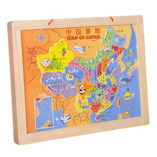 Vaguelly 1 Satz Kartenrätsel Puzzle Weltkarte Für Bringen Sie Kleinkindern Eine Weltkarte Bei Weltkarte Welträtsel Weltkartenspielzeug Für Karten Für Hölzern von Vaguelly