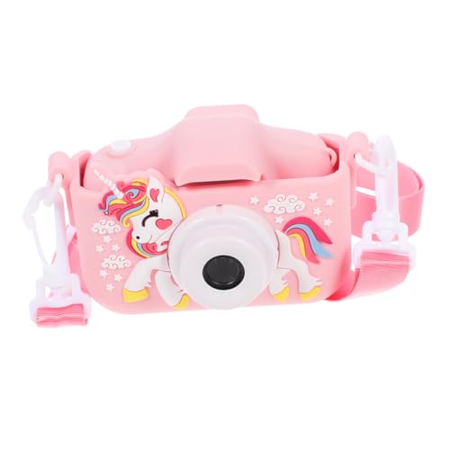 Vaguelly 1 Satz Kinderkamera Kinder digitalkamera Kinder Kinder Fotoapparat Kinder videokamera Selfie-Kamera für Kinder Cartoon-Digitalkamera Digitalkamera Kinder Kieselgel Rosa von Vaguelly