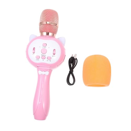 Vaguelly 1 Satz Kondensatormikrofon Singendes Spielzeug Funkmikrofon Mikrofon-Requisiten Spielen Babyphone Spielzeug Kinder Singen Mikrofonspielzeug Karaoke-Echo-mikrofon Rosa Metall von Vaguelly