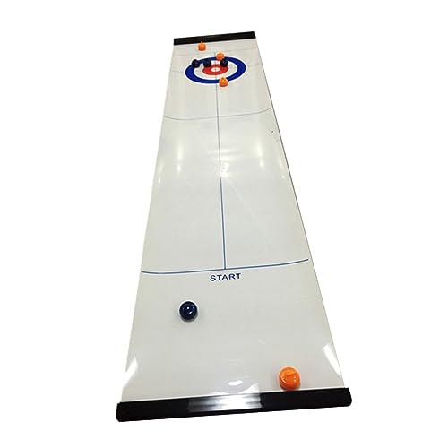 Vaguelly 1 Satz Kugelspielzeug Curling-Brettspiel Indoor-Curling-Spiel Spielzeug für Kinder zabawki stymulujące rozwój Educational Toys Spielzeug für Tischspiele Curling Ball Spielzeug Weiß von Vaguelly