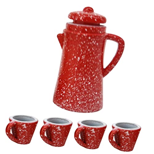 Vaguelly 1 Satz Mini Teetasse Mesh-teesieb Mit Schnappkugeln Mit Teesieb Küchenzubehör Für Puppenstuben Gläser Loses Tee-Ei Miniatur Teefilter Legierung von Vaguelly