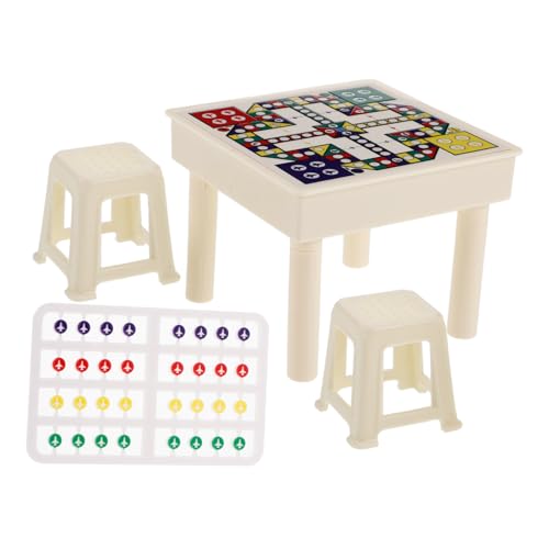 Vaguelly 1 Satz Miniaturschach Schreibtischspielzeug Puzzlespielzeug Kinderzimmer-Spielsachen Spielzeug für Kinder Puppenhaus Dekoration Möbel Mini Mini-Puppenhaus-Zubehör Plastik von Vaguelly