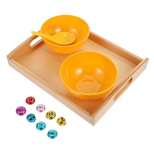 Vaguelly 1 Satz Montessori Lernspielzeug Kinderspielzeug Kleines Glockenspielzeug Küchenutensilien Bildungsspielzeug Schöpfglockengerät Intellektuelles Legierung von Vaguelly