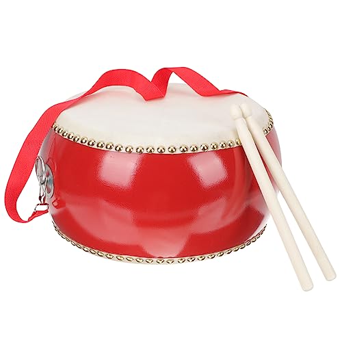 Vaguelly 1 Satz Percussion Aus Rindsleder Musikinstrumente Musikalisches Kinderspielzeug Kleinkindertrommel Musik-Trommel- Musikalisches Trommelspielzeug Schlagzeug Holz von Vaguelly