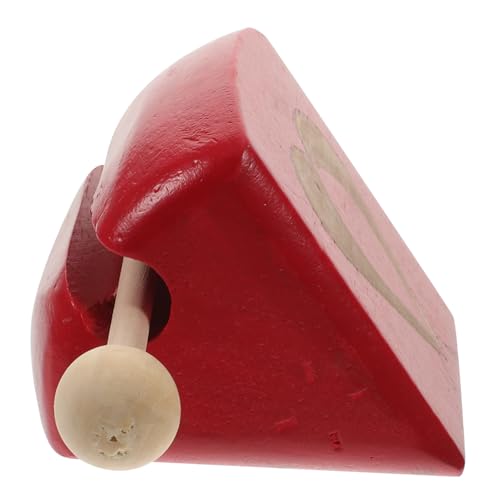 Vaguelly 1 Satz Percussion-Holzfisch Schlaginstrument buddhistisches Musikinstrument Frosch Spielzeug Holzklopfer Musikalisches Lernspielzeug Fischspielzeug aus Holz Holzspielzeug rot von Vaguelly