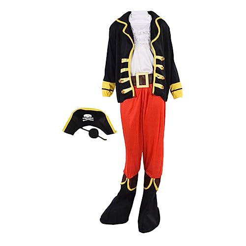 Vaguelly 1 Satz Piraten-Cosplay-Kostüm dekorativer Piratenmantel Bühnenkostüm kinderkostüme Halloween kinderkostum Halloween Party-Cosplay-Kostüm Cosplay-Kostüm für Halloween Polyester von Vaguelly