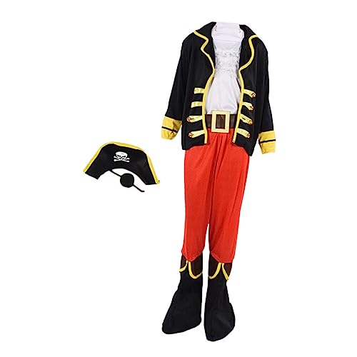 Vaguelly 1 Satz Piraten-Foto-Requisite Halloween-Piraten-kleidungsstück Kinderkostüme Halloween-piratenkostüm Piratenhut Für Kinder Cosplay-Outfits Kinder Dekor Kinderkleidung Polyester von Vaguelly