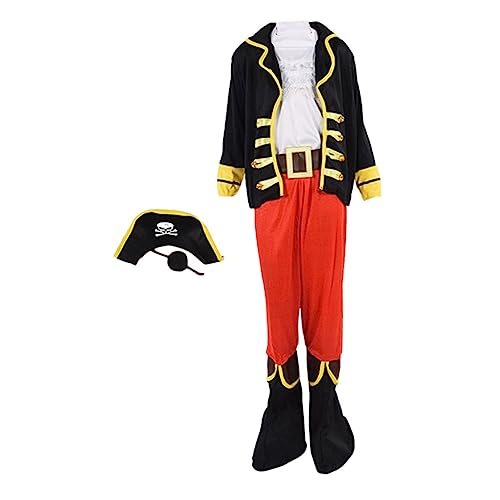 Vaguelly 1 Satz Piratenmantel kinderkostüme Halloween kinderkostum Halloween Kinder halloweenkostüme Außendekoration Partygeschenke verschönern Piraten-Requisite Halloween-Kostüm Polyester von Vaguelly