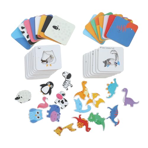 Vaguelly 1 Satz Puzzle Rätsel Für Babys Tiere Rätseln Lernspielzeug Für Kleinkinder Rätsel Für Kleinkinder Bildungsrätsel Rätsel Für Kindererziehung -rätsel Papier von Vaguelly