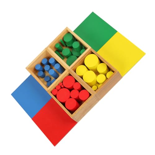 Vaguelly 1 Satz Puzzle-sensorische Lehrmittel Spielzeug Montessori-Spielzeug Für Kleinkinder Kinderspielzeug Lernspielzeug Für Kinder Babybausteine Frühpädagogisches Spielzeug Hölzern von Vaguelly