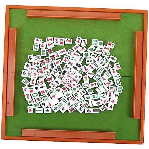 Vaguelly 1 Satz Reise Freizeit Mahjong chinesisches Mahjong-Spiel Spielzeug für die Reise Reise-Mahjong Kollege famaliguy Spielzeuge Tischspiel Mahjong Requisiten Mahjong-Spielzeug Acryl von Vaguelly