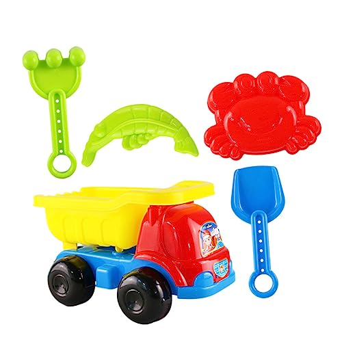 Vaguelly 1 Satz Sandset sandspielzeug strandspielzeug Strand spielzeuge beachcart Sandburg Sandkasten Werkzeuge zum Sandabbau Lernspielzeug für Plastik Colorful von Vaguelly