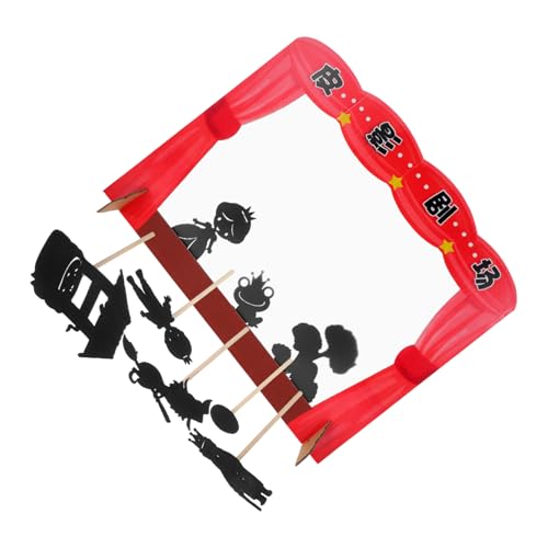 Vaguelly 1 Satz Schattenspielspielzeug interaktives chinesische Marionetten Kit Puppen Mini-Schattenpuppen Puppenspielzeug Machen Sie Ihre eigene Puppe Papier von Vaguelly