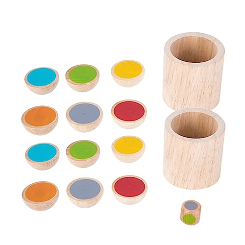 Vaguelly 1 Satz Speicher-Rocker Kleinkinder Babys Stamm-Puzzle-Brett Brettspiel Aus Holz Frühpädagogisches Angebot Brettspiel Für Hölzern von Vaguelly