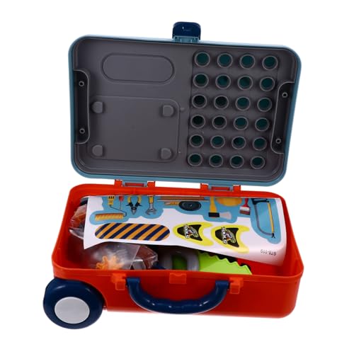 Vaguelly 1 Satz Spielhaus schminkset kinderschminken Set kinderwerkzeugkisten Rollenspielzeug Toys Kindergeschenk kognitives für Plastik Blue von Vaguelly