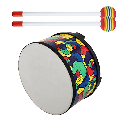 Vaguelly 1 Satz Spielzeugtrommel Bausatz Klaviatur Musical Floor Tom Drum für Schlagzeug kinderinstrumente musikinstrumente Trommelspielzeug Schüttelrassel hölzern Colorful von Vaguelly