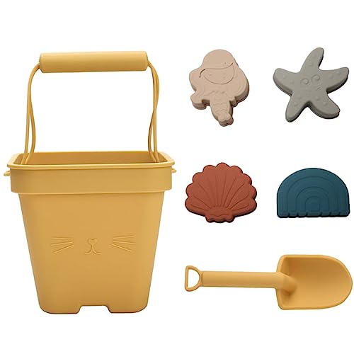 Vaguelly 1 Satz Strandspielzeug Eimer Spielzeug Sommerspielzeug Für Babys Sandspielzeug Für Draußen Kinderspielzeug Sandspielzeug Für Babys Strandaccessoire Sandschaufel Yellow Kieselgel von Vaguelly