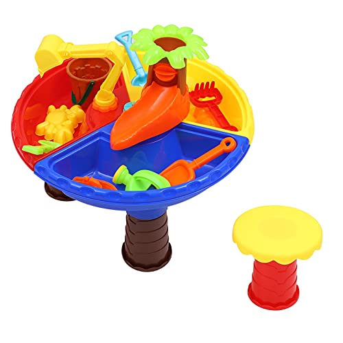 Vaguelly 1 Satz Strandtisch für Beach Toys for sandspielzeug Kindersandkasten Set sandspielzeug Set strandspielzeug Strandtisch Sandspielzeug für Plastik von Vaguelly