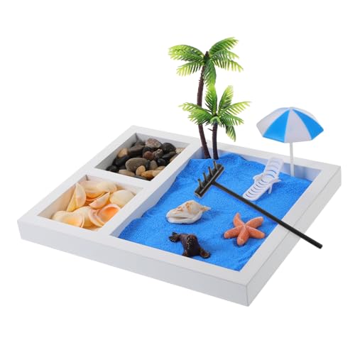 Vaguelly Schreibtisch Zen Garten Sand Strand Landschaft Dekorative Sand Box Für Home Japanischen Stil Tisch Ornament von Vaguelly