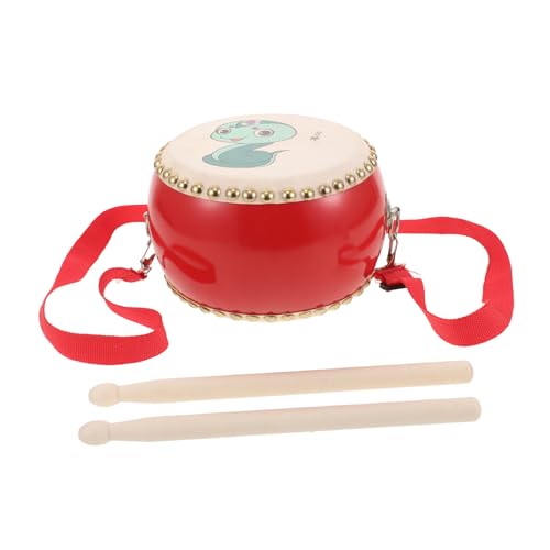 Vaguelly 1 Set Jungen und Mädchen Schlagzeug Schlagzeug für Kleinkinder Mini Drum Set Kinder Musikinstrumente Handheld Percussion Spielzeug von Vaguelly