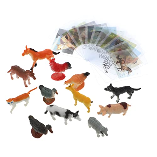 Vaguelly 1 Satz Tiermodellkarte Tierpuzzle Für Kinder Kindererziehungsspielzeug Animal Match Kognitives Spielzeug Lernspielzeug Frühpädagogisches Spielzeug Geflügelerkennungskarten Papier von Vaguelly