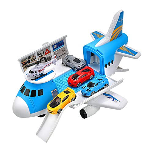 Vaguelly Transport Fracht Flugzeug Auto Spielzeug Set Aktivitäten Für Kinder Flugzeug Spielzeug 4 von Vaguelly