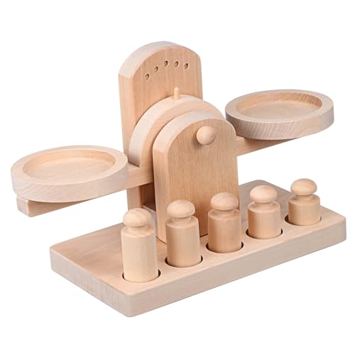 Vaguelly 1 Satz Waage Aus Holz Lernspielzeug Für Kinder Spielsets Für Kinder Waage Spielzeug Für Kinder Präzisions-laborwaage Spielzeug Mit Waage Lehrreich Spielzeugwaage Lotusbaum von Vaguelly