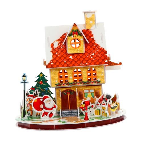Vaguelly 1 Satz Weihnachtshaus Puzzle DIY für Weihnachtliches Design Sicheres Material Kreatives Basteln für Weihnachten und Besondere Anlässe Vaguelly 1 Satz Weihnachtshaus Puzzle DIY für Weihnachtliches Design Sicheres Material Kreatives Basteln für Weihnachten und Besondere Anlässe von Vaguelly
