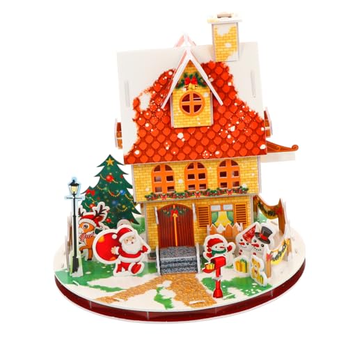 Vaguelly 1 Satz Weihnachtskabine Puzzle Handgemachtes Bastelspielzeug für Interaktives DIY Modell Kreativität und Koordination ohne Batterien für Weihnachtsfeiern Vaguelly 1 Satz Weihnachtskabine Puzzle Handgemachtes Bastelspielzeug für Interaktives DIY Modell Kreativität und Koordination ohne Batterien für Weihnachtsfeiern von Vaguelly