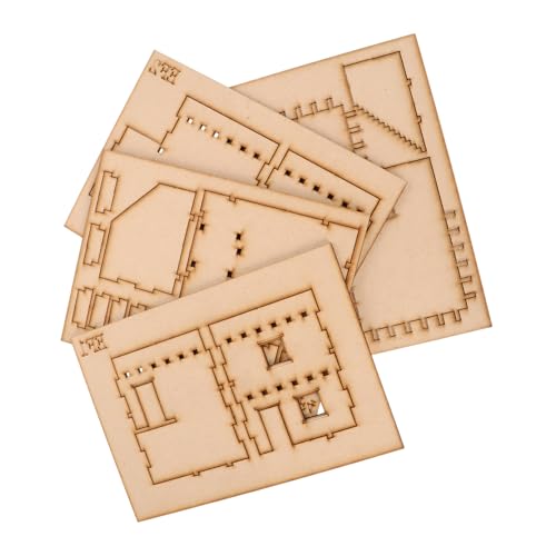 Vaguelly 1 Satz Zweistöckiges Hausmodell Puzzlematte Kleinkind Rätsel 3D-Puzzle Aus Holz 3D-Puzzles Aus Holz Puzzle-Modell 3D 3D-holzpuzzles Für Kinder Holzpuzzle Für Kinder Golden Hölzern von Vaguelly