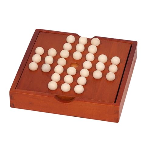 Vaguelly 1 Satz einzelnes edles Schach Klassiker Interessant Rätsel zappeln Holzspielzeug schachspiel Lernspielzeug für lustiges Kinderspielzeug hölzern Brown von Vaguelly