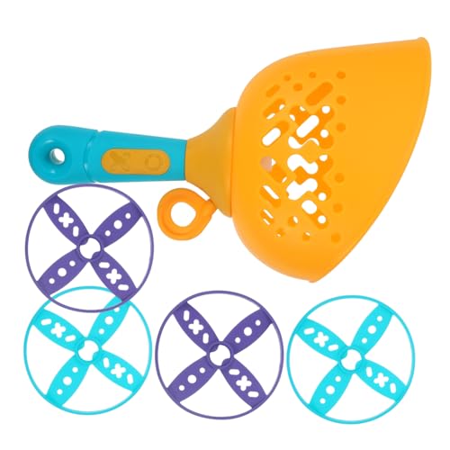 Vaguelly 1 Satz fliegendes Untertassenspielzeug für Kinder Spielzeug für draußen flugspielzeug für Kinder Fliegende Untertasse im Freien Katzenwerfer-Spielzeug Disc-Launcher-Spielzeug Abs von Vaguelly